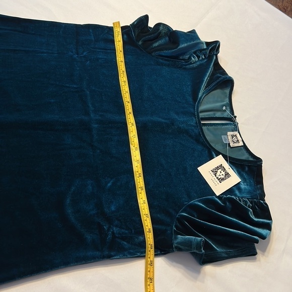 ANNEKLEIN VELVET DRESS EMERALD - Picture 5 of 8